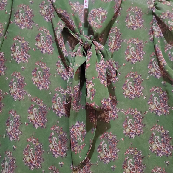 2 for 12$👈M. C. Green Sheer Top - Picture 2 of 8